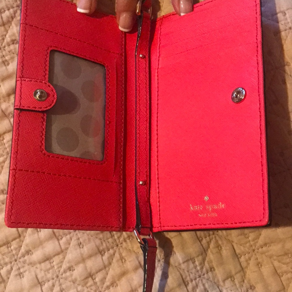 Kate spade hot pink wallet phone bag